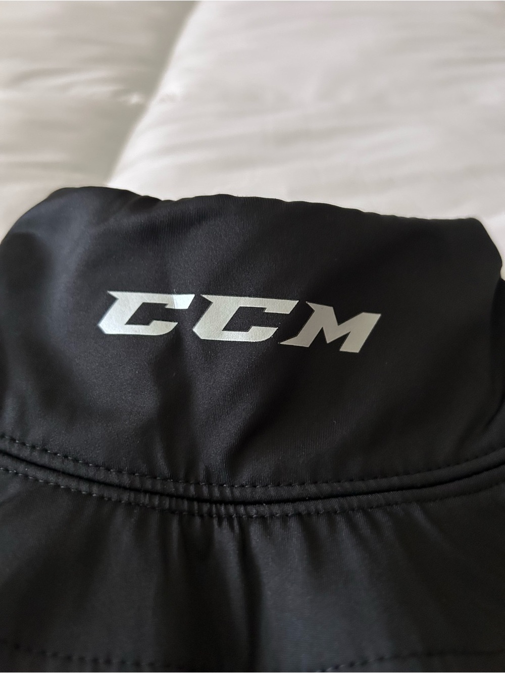 CCM Black Long Sleeve under layer with neck Guard-never worn - Picture 3 of 6